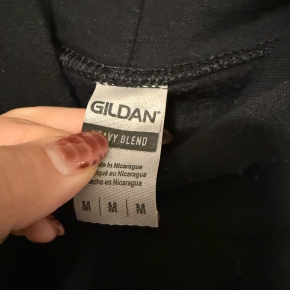 Gildan Unisex Black Hoodie with Jeep Logo. Size Medium - Picture 2 of 3